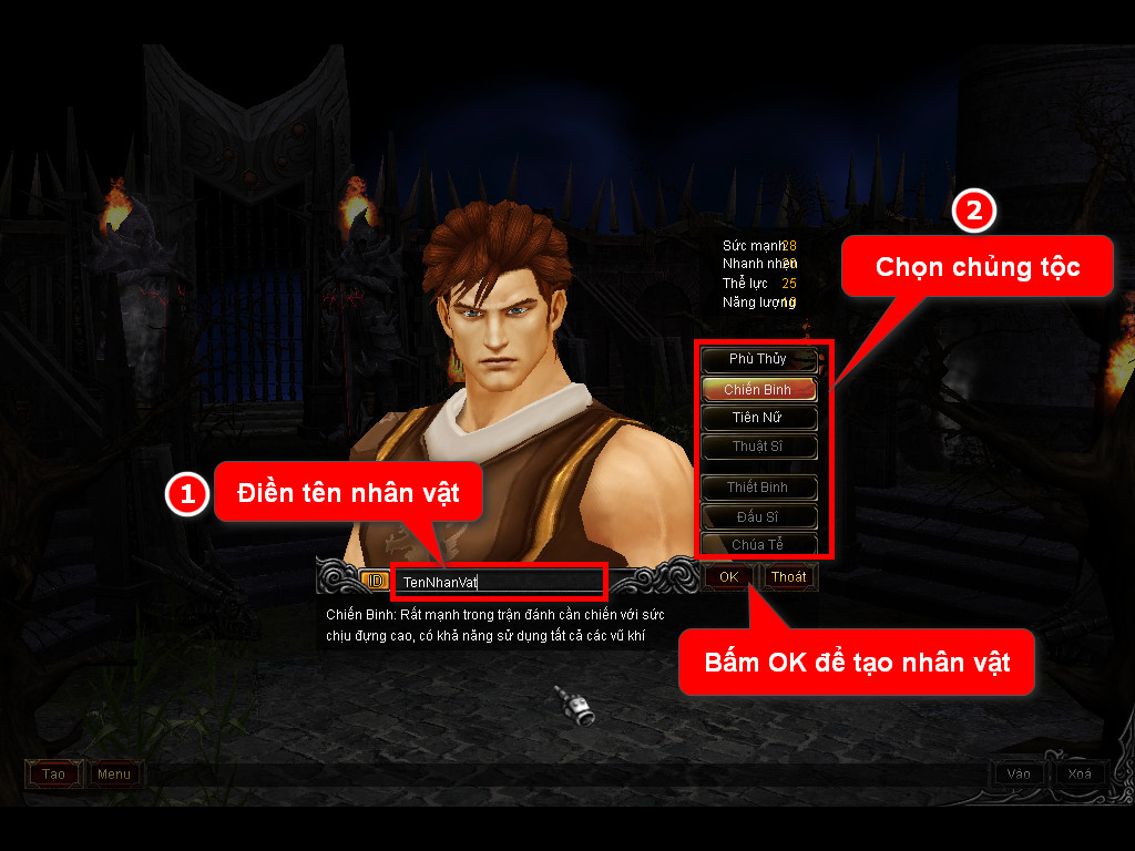 Chức năng chính của Game MU Minh Quốc